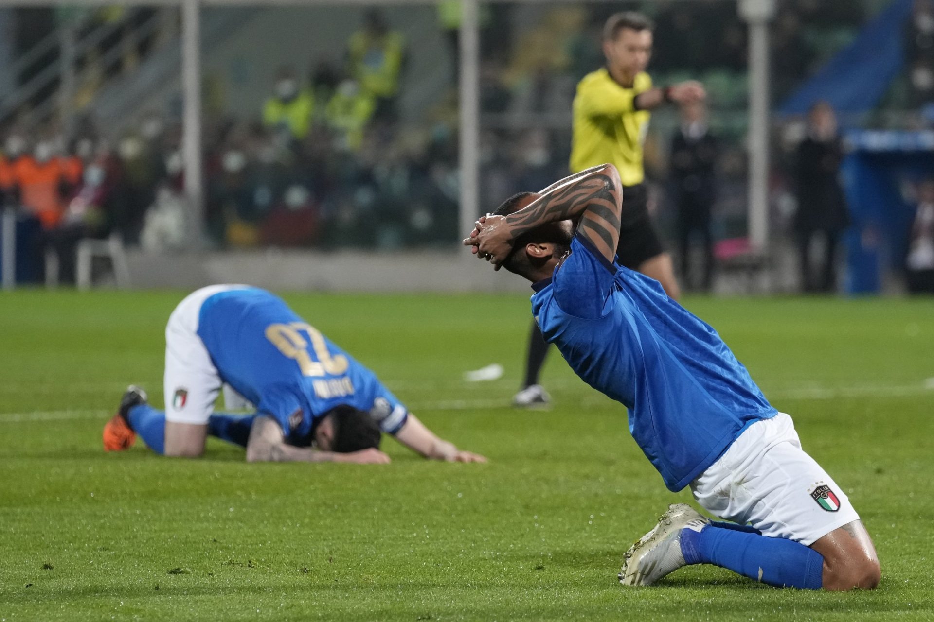 Italy misses out on World Cup with shock 1-0 North Macedonia defeat.