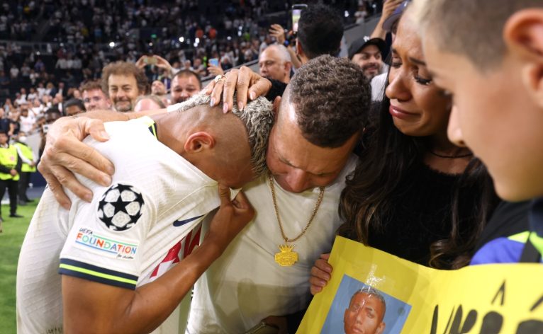 Richarlison was flooded with emotion as he marked his Champions League debut.