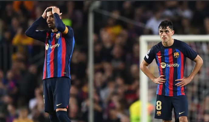 Barcelona were knocked out of the Champions League in the group stage.