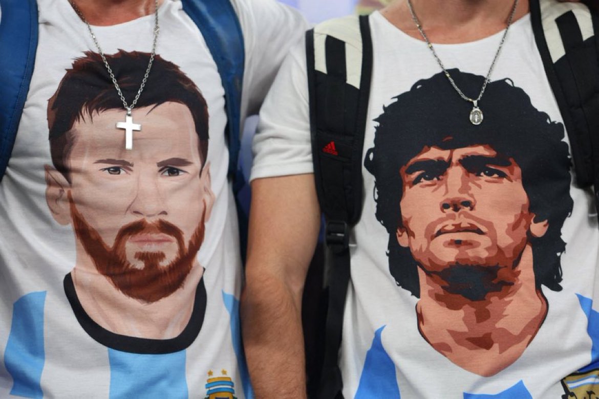 Lionel Messi belive Maradona is watching from heaven and pushing team.