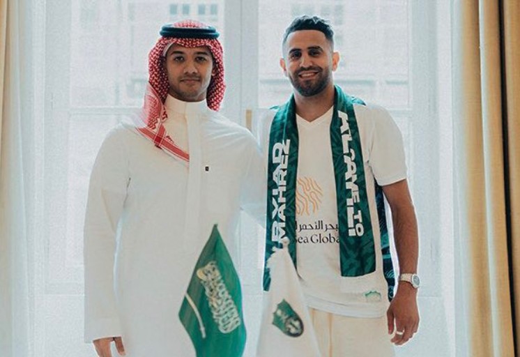 Riyad Mahrez departs Man City to sign for Saudi club Al Ahli.