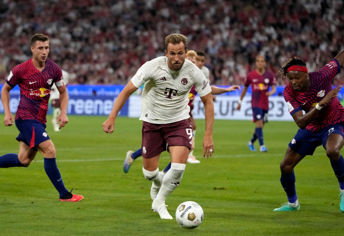 Harry Kane Makes Debut But RB Leipzig Stun Bayern Munich In German Super Cup.